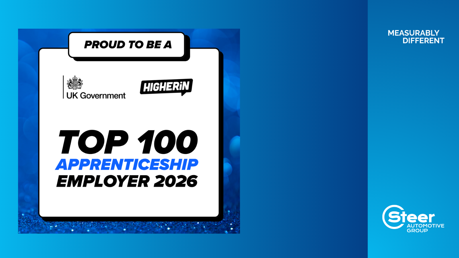 Steer named in the Top 100 Apprenticeship Employer 2026